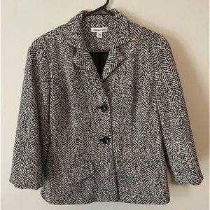 Coldwater Creek 3/4 Sleeve Blazer Jacket